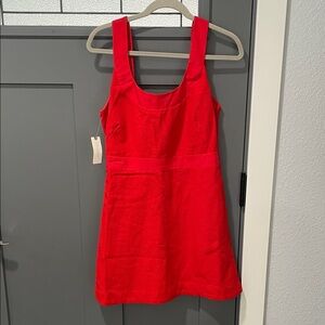 denim a-line mini dress Erza A-line Mini Dress Blue Denim main image 0